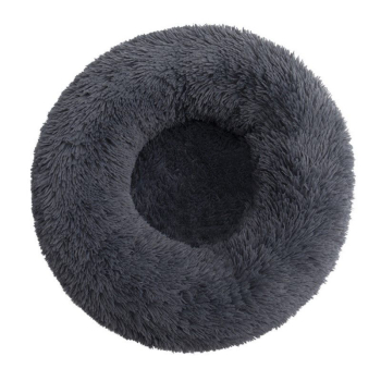 Fluffy Donut-Katzenkorb, Anthrazit, verschiedene Größen